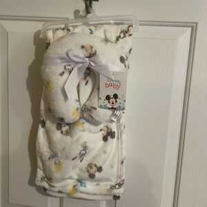 Disney Mickey Blanket and Neck Roll